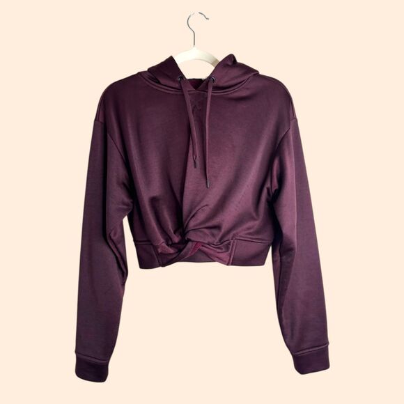 T by Alexander Wang Twist Crop Hoodie - Picture 2 of 7